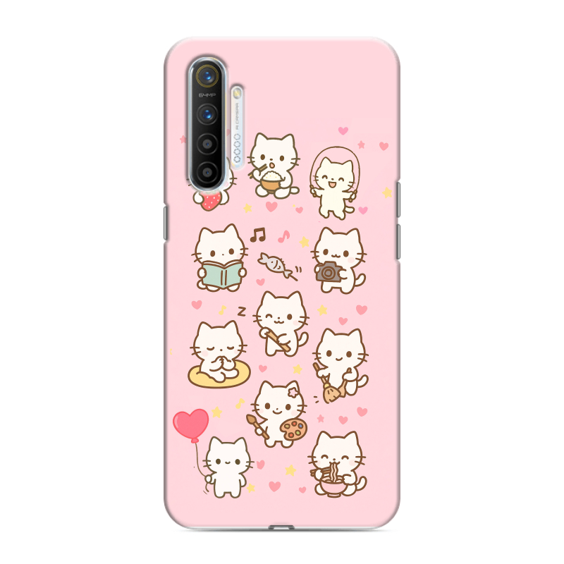 Силиконовый противоударный чехол на Realme XT с принтом Hello Kitty Хелоу Кити Силиконовый противоударный чехол на Realme XT с принтом Hello Kitty Хелоу Кити