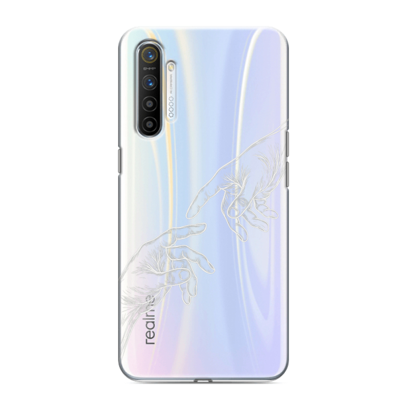 Силиконовый противоударный чехол на Realme XT с принтом Сотворение мира Силиконовый противоударный чехол на Realme XT с принтом Сотворение мира