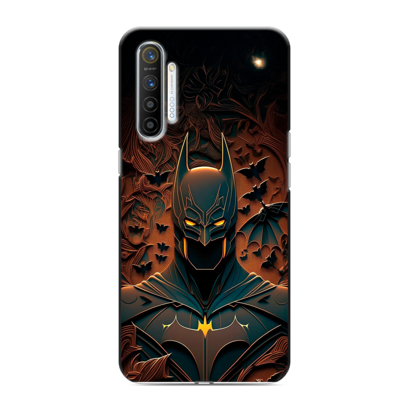 Силиконовый противоударный чехол на Realme XT с принтом Batman Бэтмен Силиконовый противоударный чехол на Realme XT с принтом Batman Бэтмен