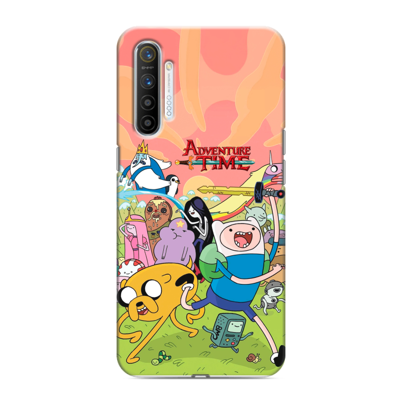 Силиконовый противоударный чехол на Realme XT с принтом Adventure time Время приключений Силиконовый противоударный чехол на Realme XT с принтом Adventure time Время приключений