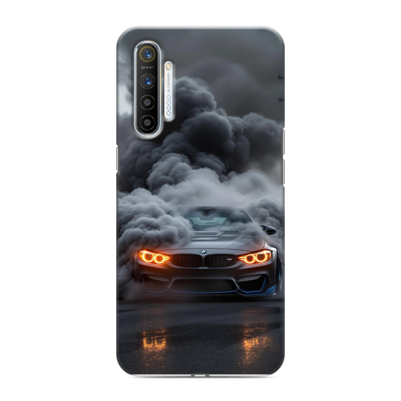 Силиконовый противоударный чехол на Realme XT с принтом BMW БМВ Силиконовый противоударный чехол на Realme XT с принтом BMW БМВ