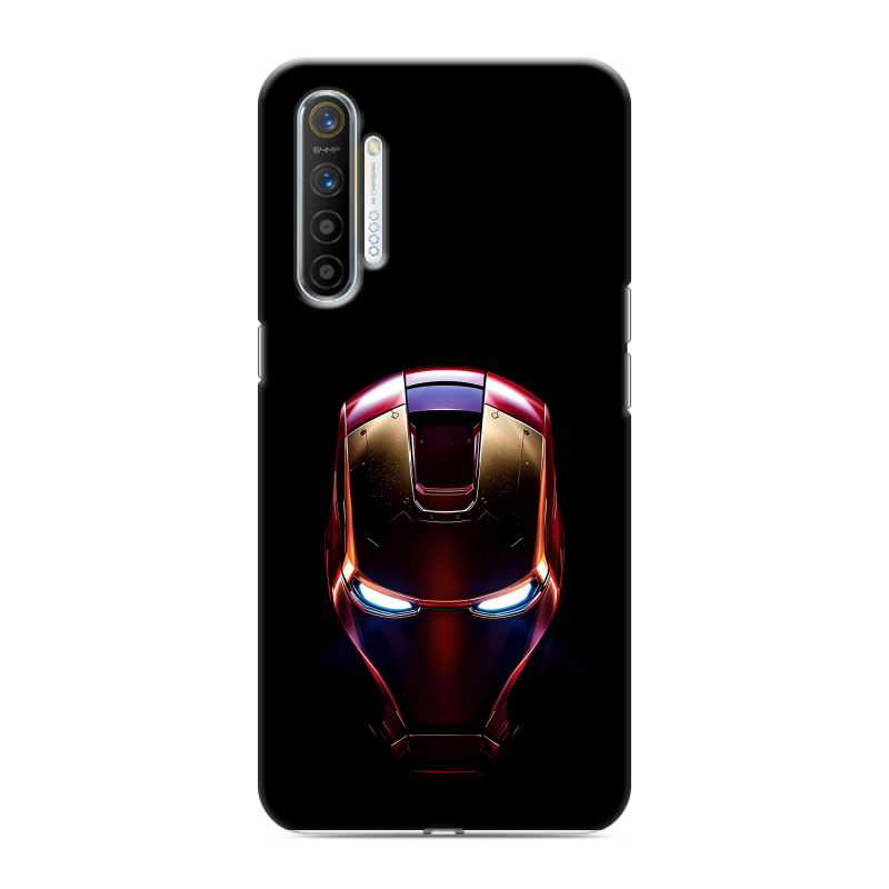 Силиконовый противоударный чехол на Realme XT с принтом IronMan Железный человек Силиконовый противоударный чехол на Realme XT с принтом IronMan Железный человек