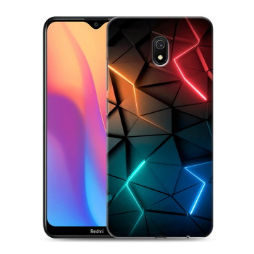 Силиконовый противоударный чехол на Xiaomi RedMi 8A с принтом Абстракция неон Силиконовый противоударный чехол на Xiaomi RedMi 8A с принтом Абстракция неон