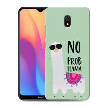 Силиконовый противоударный чехол на Xiaomi RedMi 8A с принтом Лама Силиконовый противоударный чехол на Xiaomi RedMi 8A с принтом Лама