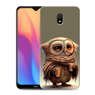 Силиконовый противоударный чехол на Xiaomi RedMi 8A с принтом Сова Силиконовый противоударный чехол на Xiaomi RedMi 8A с принтом Сова