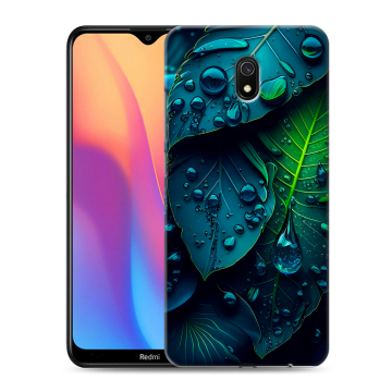 Силиконовый противоударный чехол на Xiaomi RedMi 8A с принтом Листья Силиконовый противоударный чехол на Xiaomi RedMi 8A с принтом Листья