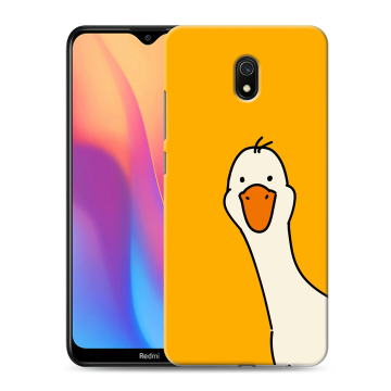 Силиконовый противоударный чехол на Xiaomi RedMi 8A с принтом Утка Силиконовый противоударный чехол на Xiaomi RedMi 8A с принтом Утка