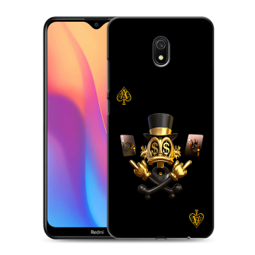 Силиконовый противоударный чехол на Xiaomi RedMi 8A с принтом Золотой скрудж макдак Силиконовый противоударный чехол на Xiaomi RedMi 8A с принтом Золотой скрудж макдак