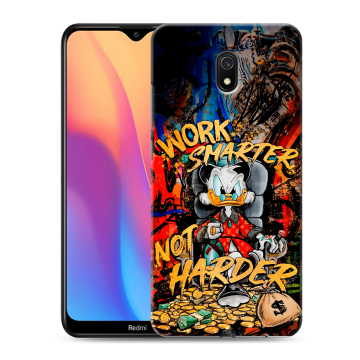 Силиконовый противоударный чехол на Xiaomi RedMi 8A с принтом Дональд Дак Деньги Силиконовый противоударный чехол на Xiaomi RedMi 8A с принтом Дональд Дак Деньги
