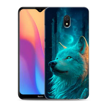 Силиконовый противоударный чехол на Xiaomi RedMi 8A с принтом бабочки саккура Силиконовый противоударный чехол на Xiaomi RedMi 8A с принтом бабочки саккура