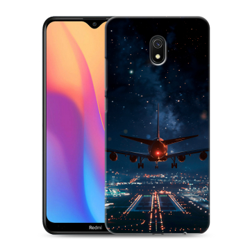 Силиконовый противоударный чехол на Xiaomi RedMi 8A с принтом самолет Силиконовый противоударный чехол на Xiaomi RedMi 8A с принтом самолет
