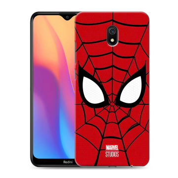 Силиконовый противоударный чехол на Xiaomi RedMi 8A с принтом человек паук spiderman