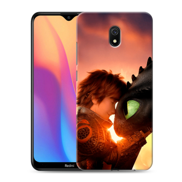 Силиконовый противоударный чехол на Xiaomi RedMi 8A с принтом Как приручить дракона Силиконовый противоударный чехол на Xiaomi RedMi 8A с принтом Как приручить дракона