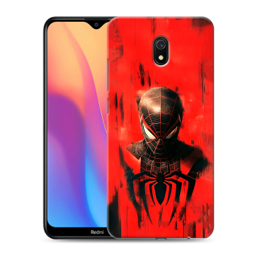 Силиконовый противоударный чехол на Xiaomi RedMi 8A с принтом человек паук spiderman Силиконовый противоударный чехол на Xiaomi RedMi 8A с принтом человек паук spiderman