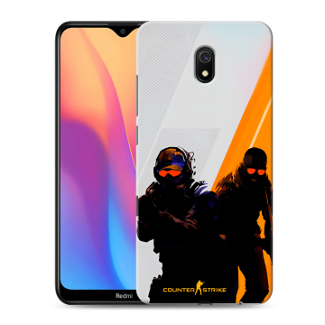 Силиконовый противоударный чехол на Xiaomi RedMi 8A с принтом Контер страйк Counter strike Силиконовый противоударный чехол на Xiaomi RedMi 8A с принтом Контер страйк Counter strike