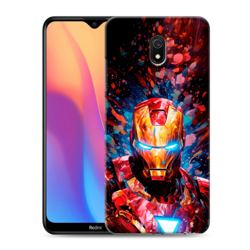 Силиконовый противоударный чехол на Xiaomi RedMi 8A с принтом Железный человек Ironman Силиконовый противоударный чехол на Xiaomi RedMi 8A с принтом Железный человек Ironman