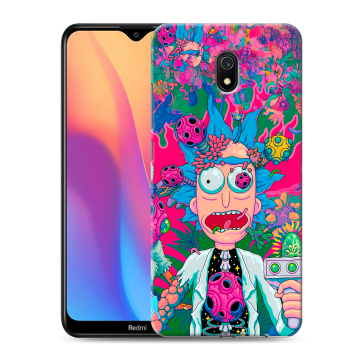 Силиконовый противоударный чехол на Xiaomi RedMi 8A с принтом Рик и Морти Rick Morty Силиконовый противоударный чехол на Xiaomi RedMi 8A с принтом Рик и Морти Rick Morty