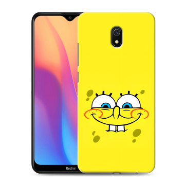 Силиконовый противоударный чехол на Xiaomi RedMi 8A с принтом спанчбоб спанч боб Силиконовый противоударный чехол на Xiaomi RedMi 8A с принтом спанчбоб спанч боб