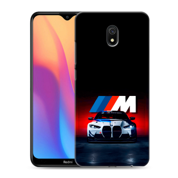 Силиконовый противоударный чехол на Xiaomi RedMi 8A с принтом БМВ BMW
