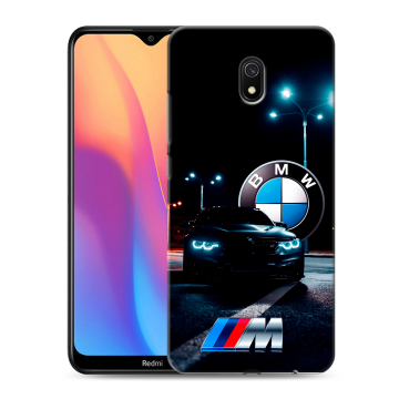Силиконовый противоударный чехол на Xiaomi RedMi 8A с принтом БМВ BMW