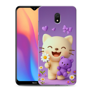 Силиконовый противоударный чехол на Xiaomi RedMi 8A с принтом для девочек Силиконовый противоударный чехол на Xiaomi RedMi 8A с принтом для девочек