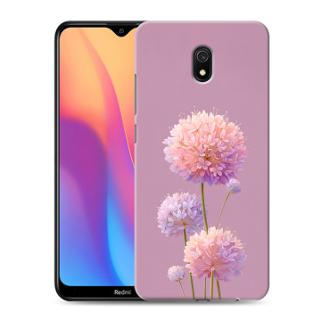 Силиконовый противоударный чехол на Xiaomi RedMi 8A с принтом Цветы Силиконовый противоударный чехол на Xiaomi RedMi 8A с принтом Цветы