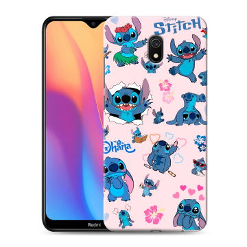 Силиконовый противоударный чехол на Xiaomi RedMi 8A с принтом Лило и Стич Силиконовый противоударный чехол на Xiaomi RedMi 8A с принтом Лило и Стич