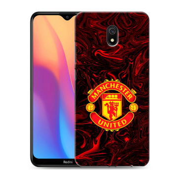 Силиконовый противоударный чехол на Xiaomi RedMi 8A с принтом Manchester United Силиконовый противоударный чехол на Xiaomi RedMi 8A с принтом Manchester United
