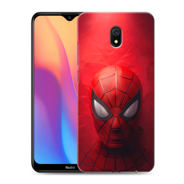 Силиконовый противоударный чехол на Xiaomi RedMi 8A с принтом Spiderman Человек паук Силиконовый противоударный чехол на Xiaomi RedMi 8A с принтом Spiderman Человек паук