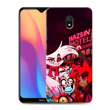 Силиконовый противоударный чехол на Xiaomi RedMi 8A с принтом Hazbin Hotel Отель Хазбин Силиконовый противоударный чехол на Xiaomi RedMi 8A с принтом Hazbin Hotel Отель Хазбин