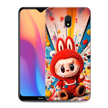 Силиконовый противоударный чехол на Xiaomi RedMi 8A с принтом Labubu Лабубу Силиконовый противоударный чехол на Xiaomi RedMi 8A с принтом Labubu Лабубу