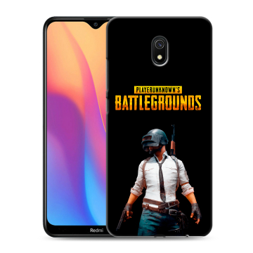 Силиконовый противоударный чехол на Xiaomi RedMi 8A с принтом PUGB ПАГБ Силиконовый противоударный чехол на Xiaomi RedMi 8A с принтом PUGB ПАГБ