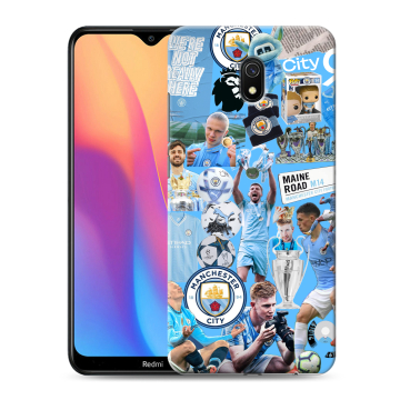 Силиконовый противоударный чехол на Xiaomi RedMi 8A с принтом Man City Манчестер Сити Силиконовый противоударный чехол на Xiaomi RedMi 8A с принтом Man City Манчестер Сити