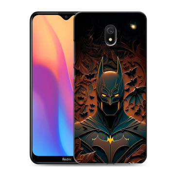 Силиконовый противоударный чехол на Xiaomi RedMi 8A с принтом Batman Бэтмен Силиконовый противоударный чехол на Xiaomi RedMi 8A с принтом Batman Бэтмен