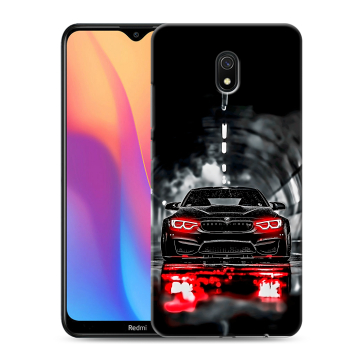 Силиконовый противоударный чехол на Xiaomi RedMi 8A с принтом BMW БМВ