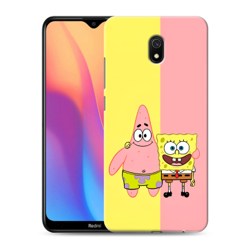 Силиконовый противоударный чехол на Xiaomi RedMi 8A с принтом Спанч боб Спанчбоб Силиконовый противоударный чехол на Xiaomi RedMi 8A с принтом Спанч боб Спанчбоб