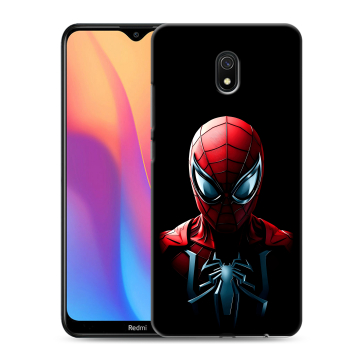 Силиконовый противоударный чехол на Xiaomi RedMi 8A с принтом Spiderman Человек паук Силиконовый противоударный чехол на Xiaomi RedMi 8A с принтом Spiderman Человек паук