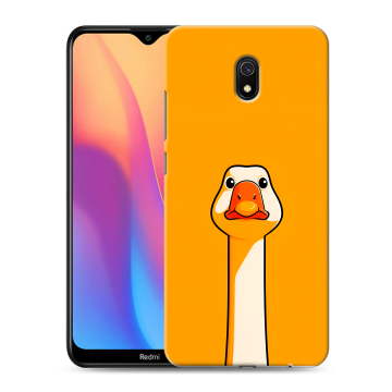 Силиконовый противоударный чехол на Xiaomi RedMi 8A с принтом Смешная утка Силиконовый противоударный чехол на Xiaomi RedMi 8A с принтом Смешная утка