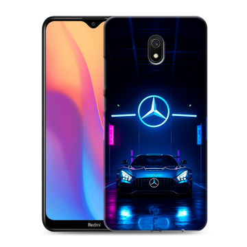 Силиконовый противоударный чехол на Xiaomi RedMi 8A с принтом Mercedes Мерседес Силиконовый противоударный чехол на Xiaomi RedMi 8A с принтом Mercedes Мерседес
