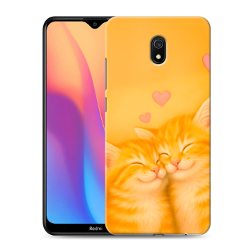 Силиконовый противоударный чехол на Xiaomi RedMi 8A с принтом Милые котята Силиконовый противоударный чехол на Xiaomi RedMi 8A с принтом Милые котята