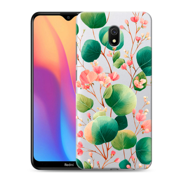 Силиконовый противоударный чехол на Xiaomi RedMi 8A с принтом женский Силиконовый противоударный чехол на Xiaomi RedMi 8A с принтом женский