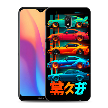 Силиконовый противоударный чехол на Xiaomi RedMi 8A с принтом машины тачки Силиконовый противоударный чехол на Xiaomi RedMi 8A с принтом машины тачки