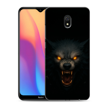 Силиконовый противоударный чехол на Xiaomi RedMi 8A с принтом Волк Силиконовый противоударный чехол на Xiaomi RedMi 8A с принтом Волк