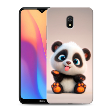 Силиконовый противоударный чехол на Xiaomi RedMi 8A с принтом милая панда Силиконовый противоударный чехол на Xiaomi RedMi 8A с принтом милая панда