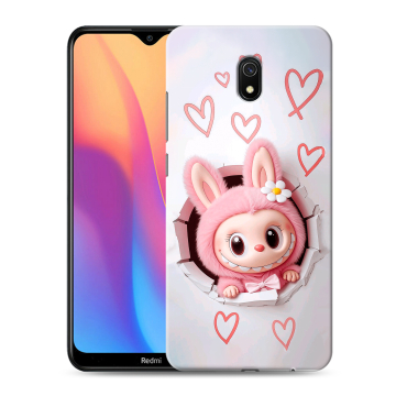 Силиконовый противоударный чехол на Xiaomi RedMi 8A с принтом Labubu Лабубу Силиконовый противоударный чехол на Xiaomi RedMi 8A с принтом Labubu Лабубу