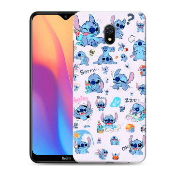 Силиконовый противоударный чехол на Xiaomi RedMi 8A с принтом Лило и Стич Силиконовый противоударный чехол на Xiaomi RedMi 8A с принтом Лило и Стич
