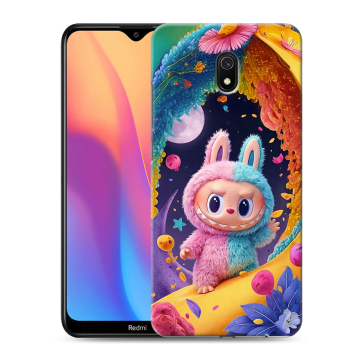 Силиконовый противоударный чехол на Xiaomi RedMi 8A с принтом Labubu Лабубу Силиконовый противоударный чехол на Xiaomi RedMi 8A с принтом Labubu Лабубу