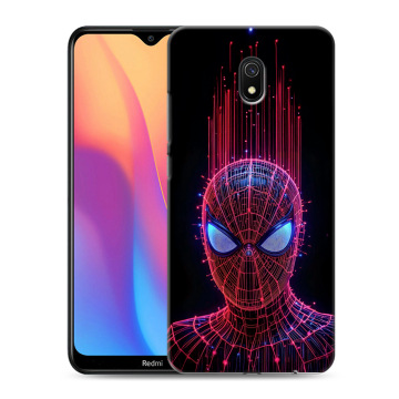 Силиконовый противоударный чехол на Xiaomi RedMi 8A с принтом Spiderman Человек паук Силиконовый противоударный чехол на Xiaomi RedMi 8A с принтом Spiderman Человек паук