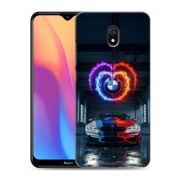 Силиконовый противоударный чехол на Xiaomi RedMi 8A с принтом BMW БМВ Силиконовый противоударный чехол на Xiaomi RedMi 8A с принтом BMW БМВ