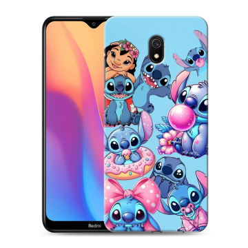 Силиконовый противоударный чехол на Xiaomi RedMi 8A с принтом Лило и Стич Силиконовый противоударный чехол на Xiaomi RedMi 8A с принтом Лило и Стич